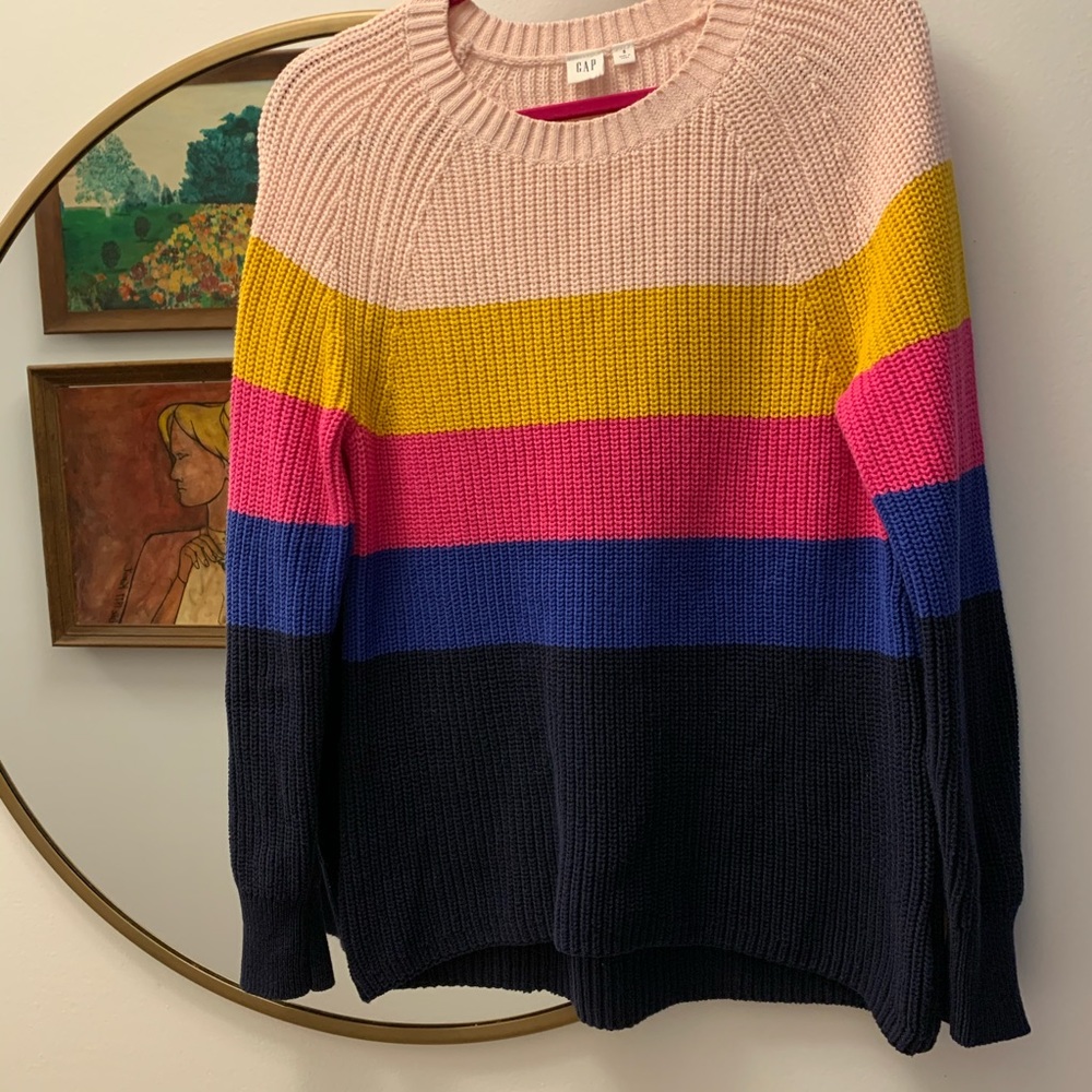 Gap Knit Ribbed Sweater